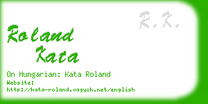 roland kata business card